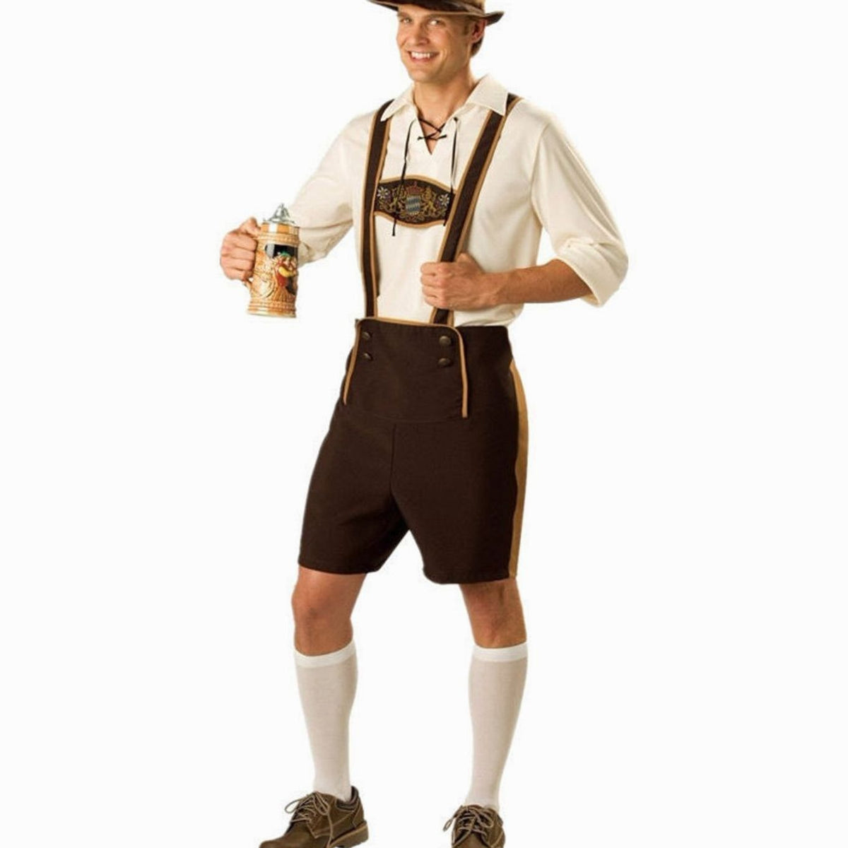 Lena | Oktoberfest Trachten-Kostüm Set Lederhose Herren Dirndl Damen