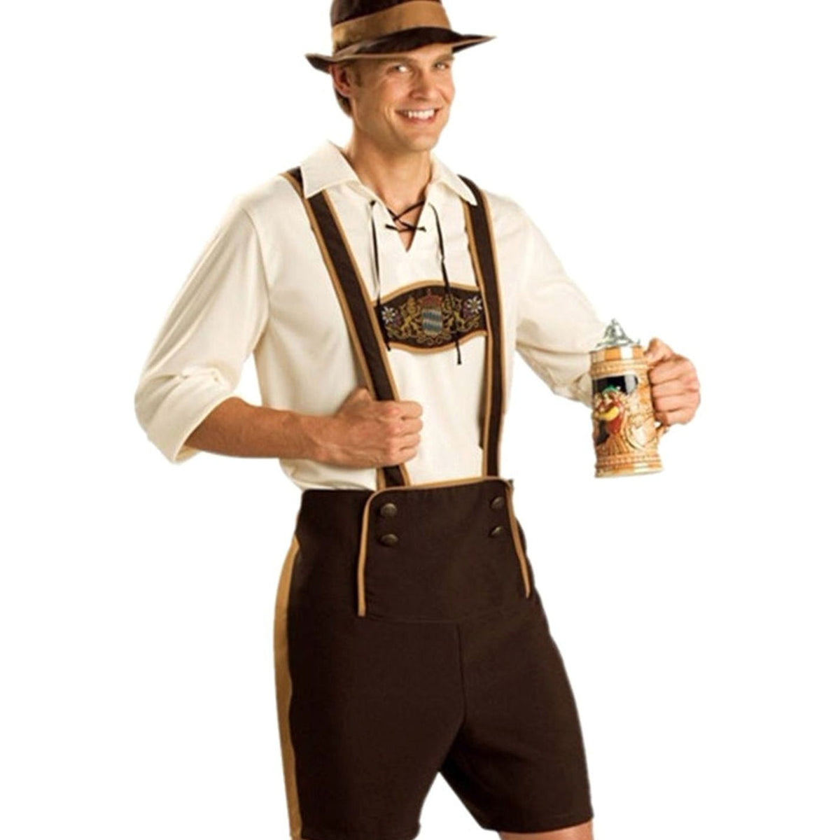 Lena | Oktoberfest Trachten-Kostüm Set Lederhose Herren Dirndl Damen