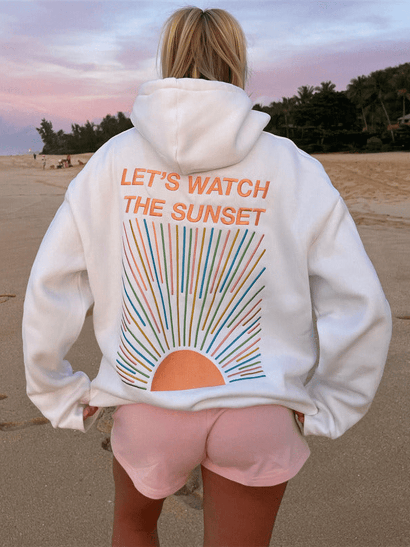 Norvile - Trendiger Sonnenuntergang Kapuzenpullover