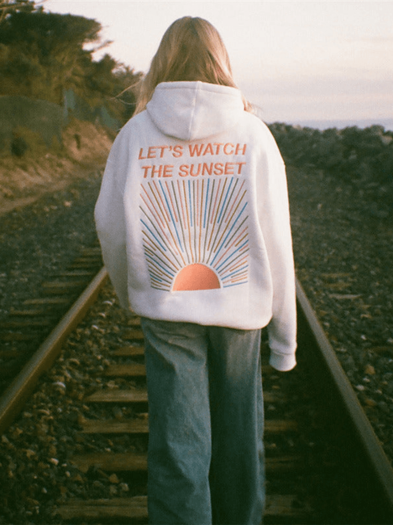 Norvile - Trendiger Sonnenuntergang Kapuzenpullover