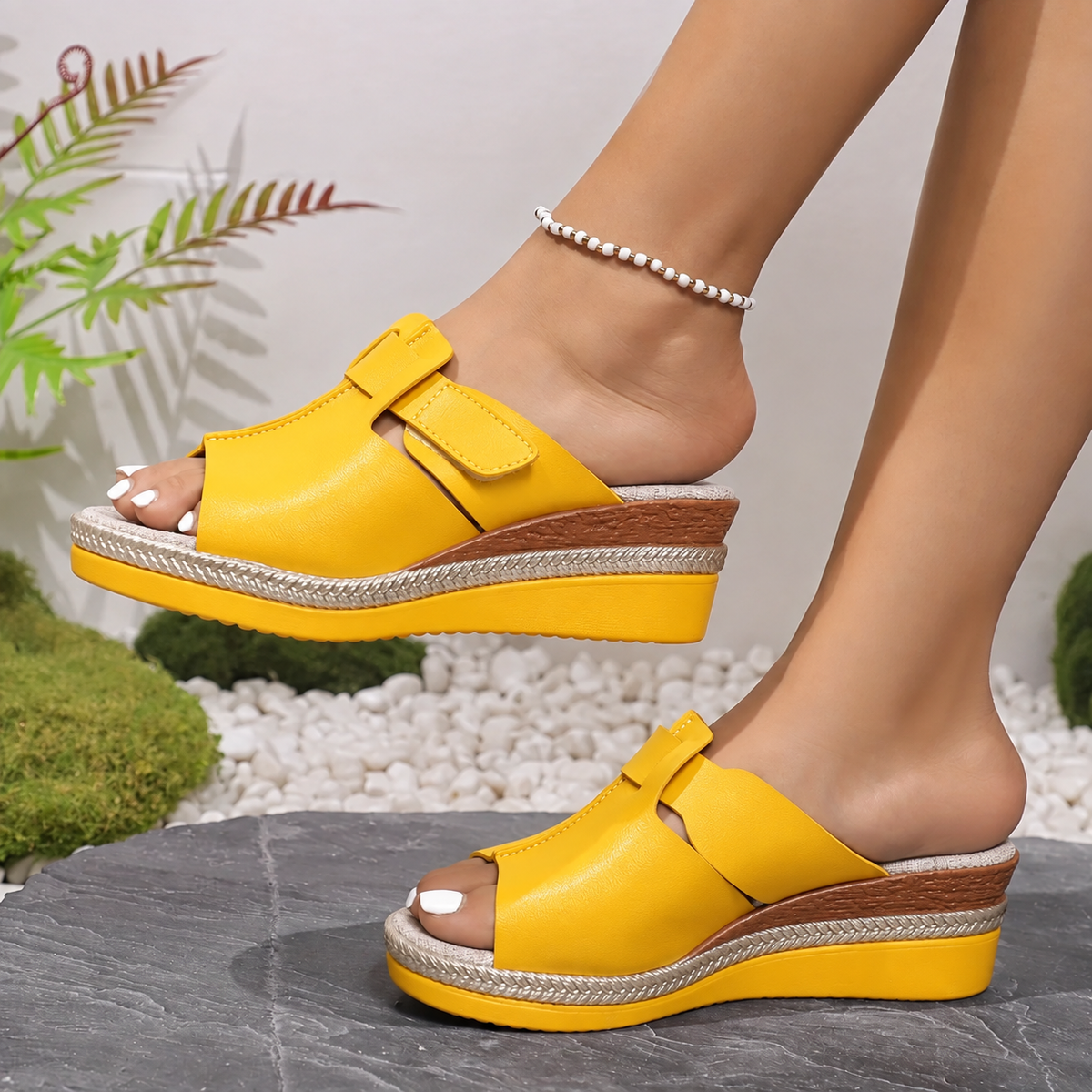 Ottilie | Damen Orthopädische Komfort Sandalen Mit Keilabsatz