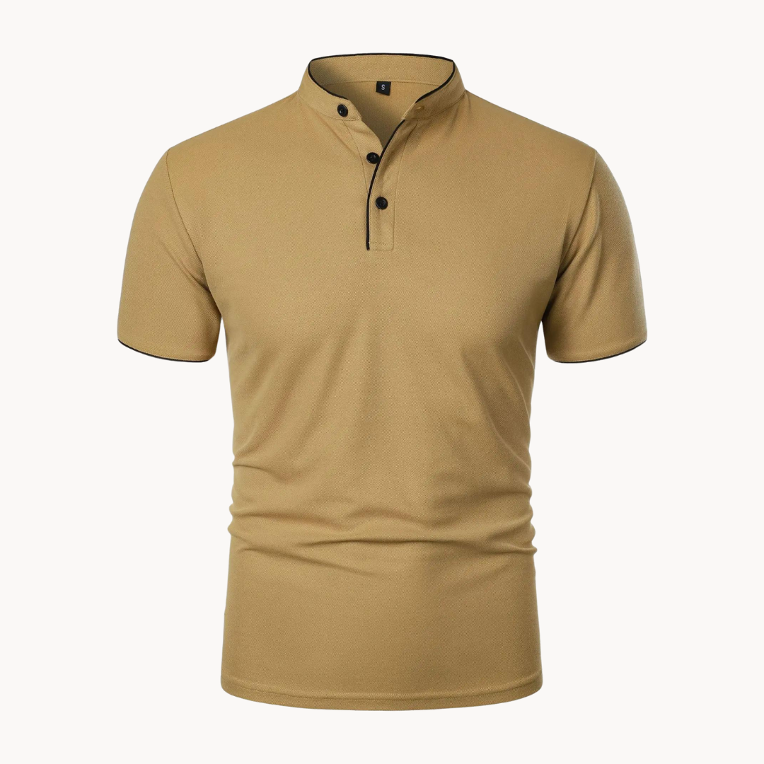 Percival | Herren Poloshirt mit Stehkragen Kurzarm
