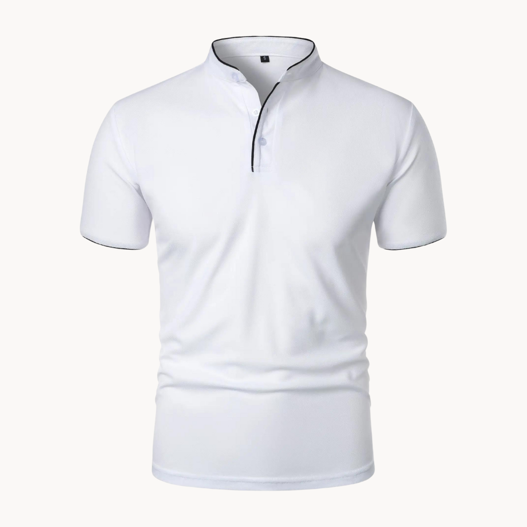 Percival | Herren Poloshirt mit Stehkragen Kurzarm