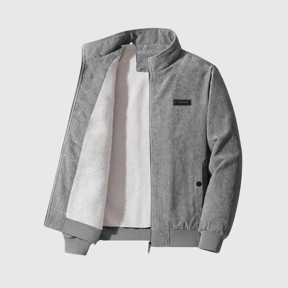 Tobias | Komfortable Sherpa Cordjacke für Männer