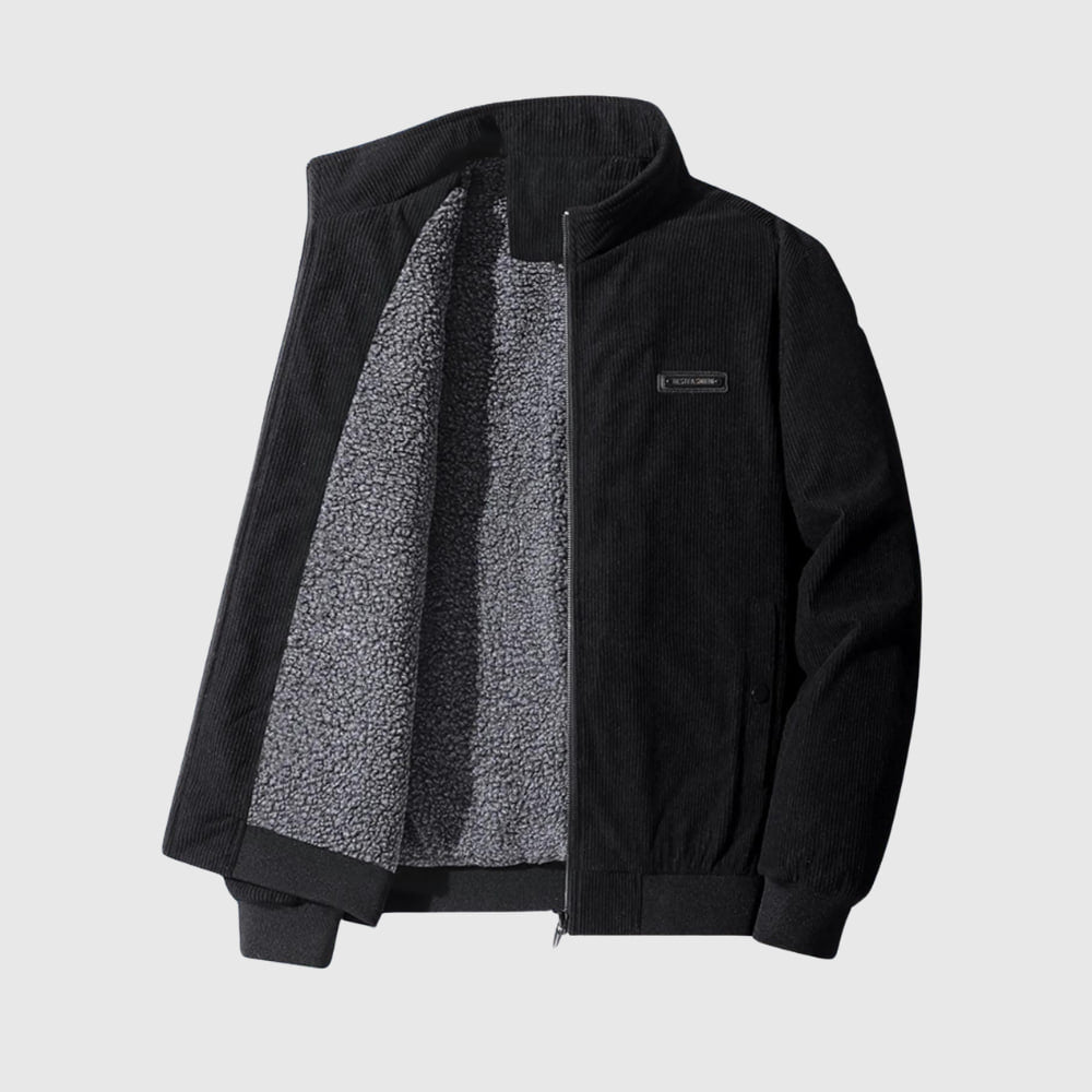 Tobias | Komfortable Sherpa Cordjacke für Männer
