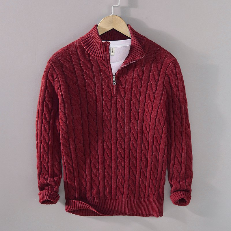 Herren-Pullover mit Rundhalsausschnitt - ACKLEY