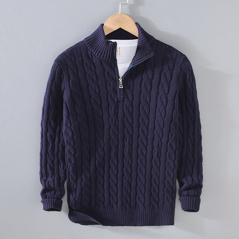 Herren-Pullover mit Rundhalsausschnitt - ACKLEY