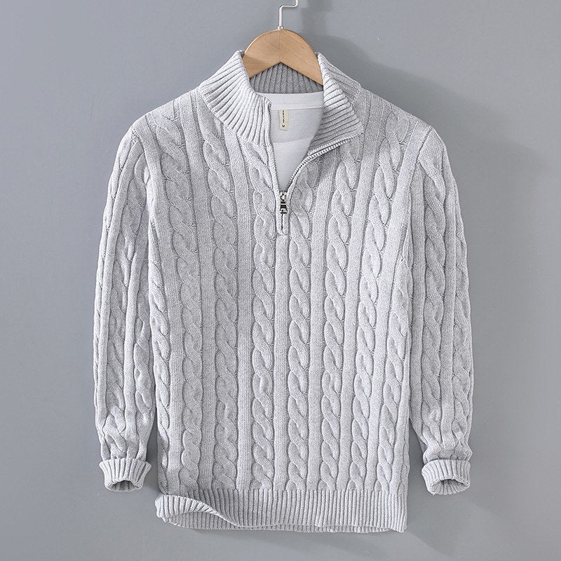 Herren-Pullover mit Rundhalsausschnitt - ACKLEY