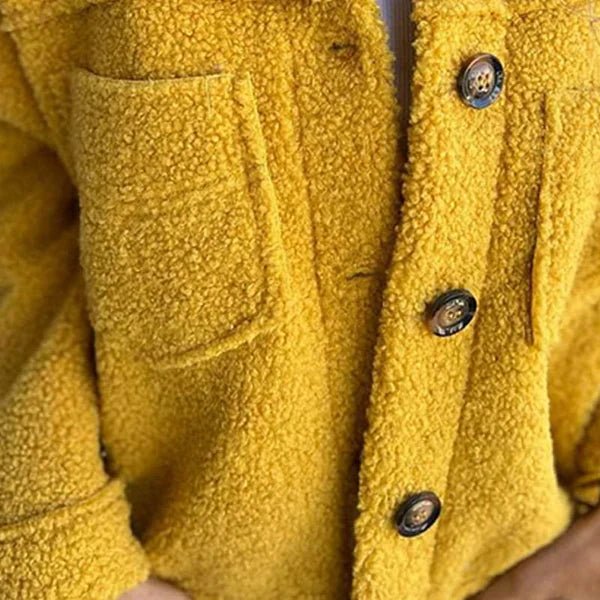 Katharina | Plus Size Damen Cardigan Knopfverschluss Kragen Taschen