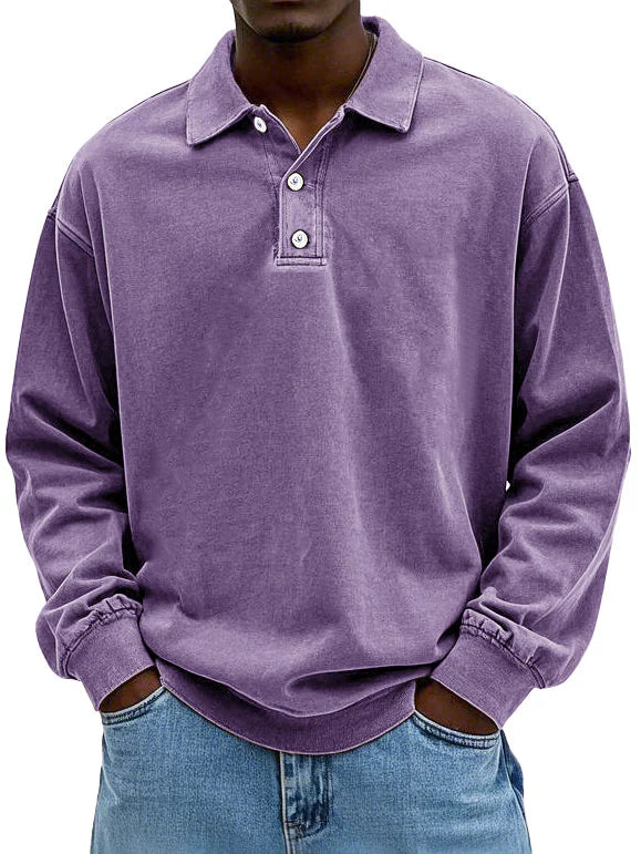 Lennart™ | Lässiges langärmeliges Herren-Polo
