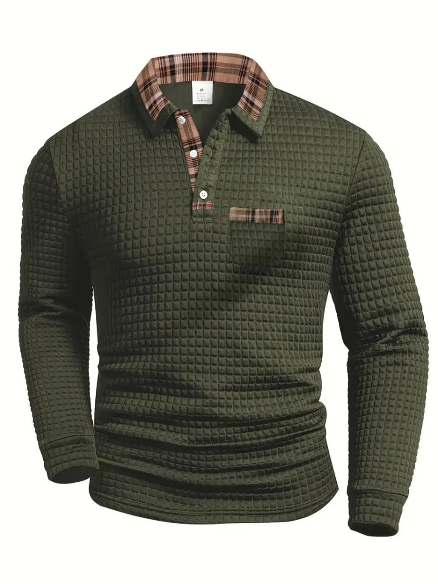 Poloshirt Herren Langarm Regular Fit