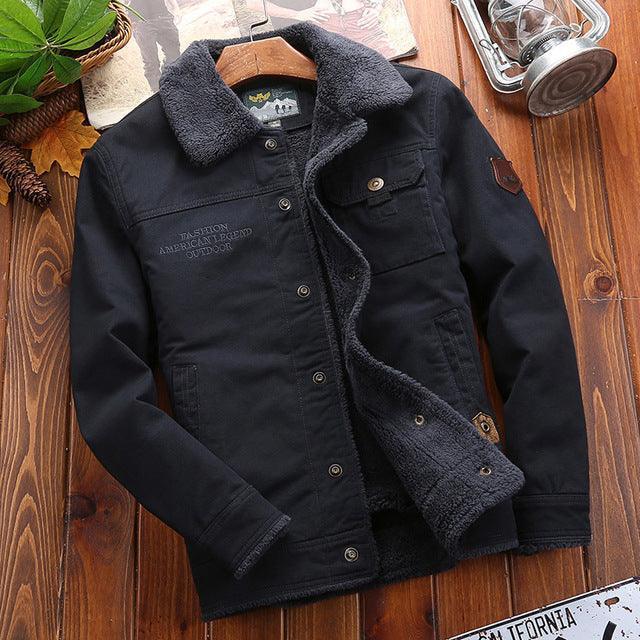 Aviator-Tradition™ Jacke aus Baumwolle mit Fleecefutter / Die Offizielle Jacke für Mutige und Stilbewusste Männer!
