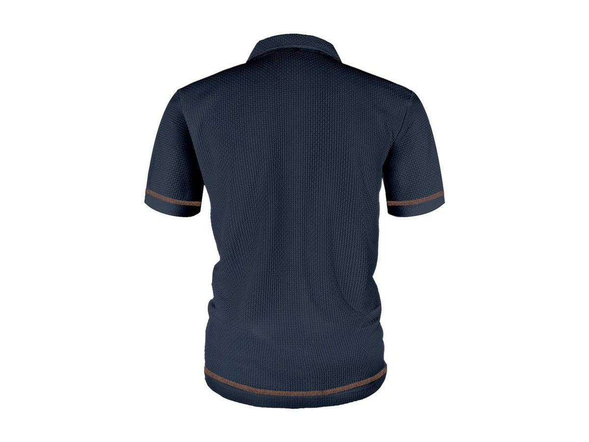 Hugo | Polokragen T-Shirt aus elastischem Flechtenetz für ultimativen Tragekomfort