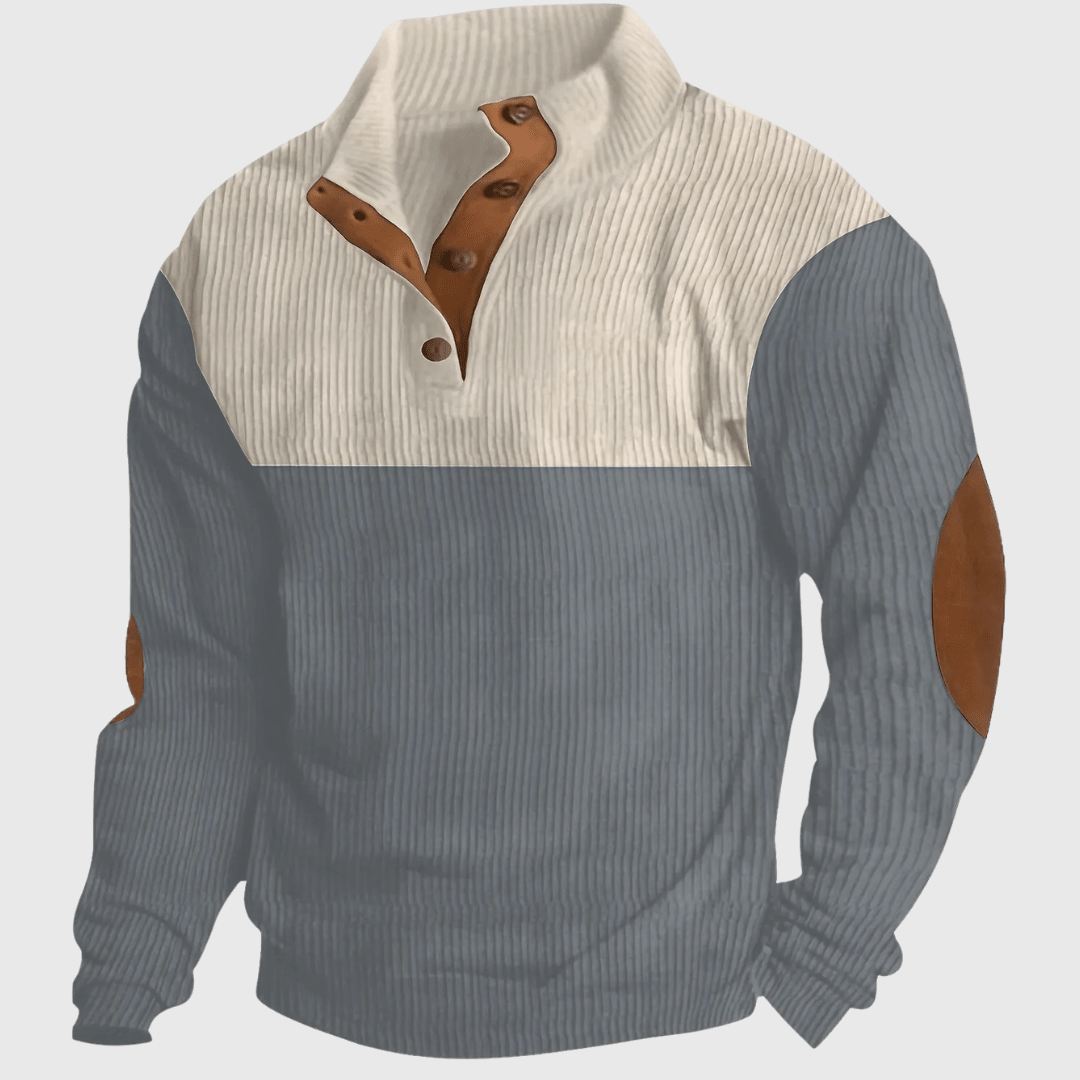 Pullover Herren Stehkragen Regular Fit