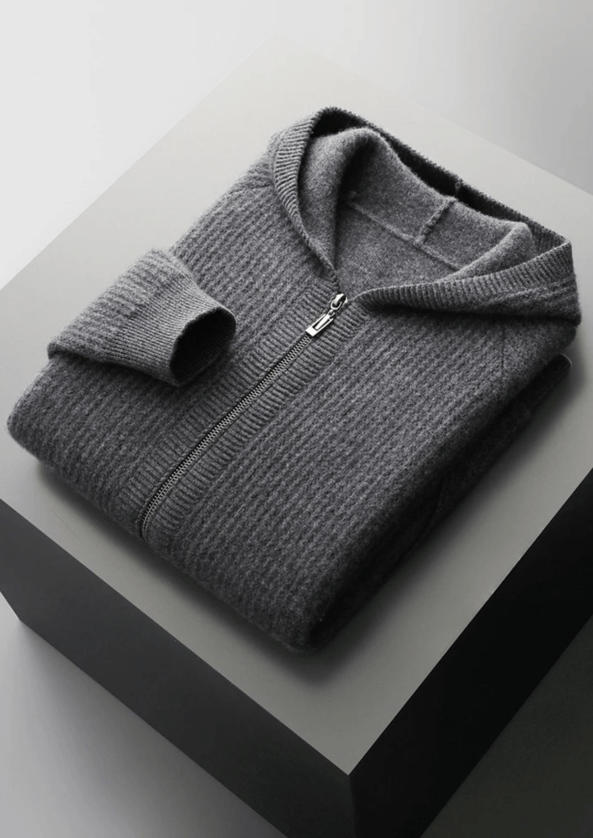 Merino Zip-Hoodie aus extra feiner Merinowolle