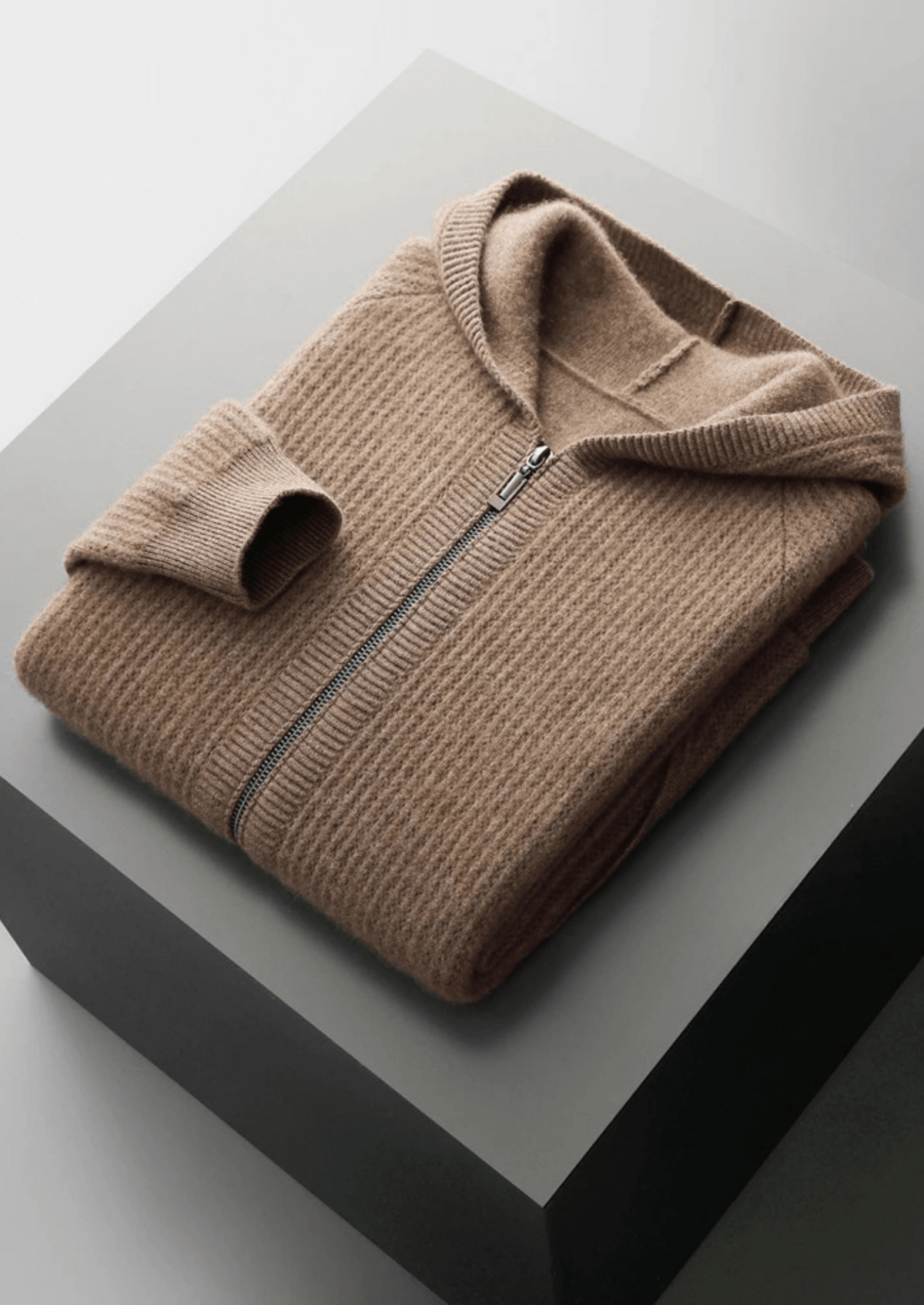 Merino Zip-Hoodie aus extra feiner Merinowolle