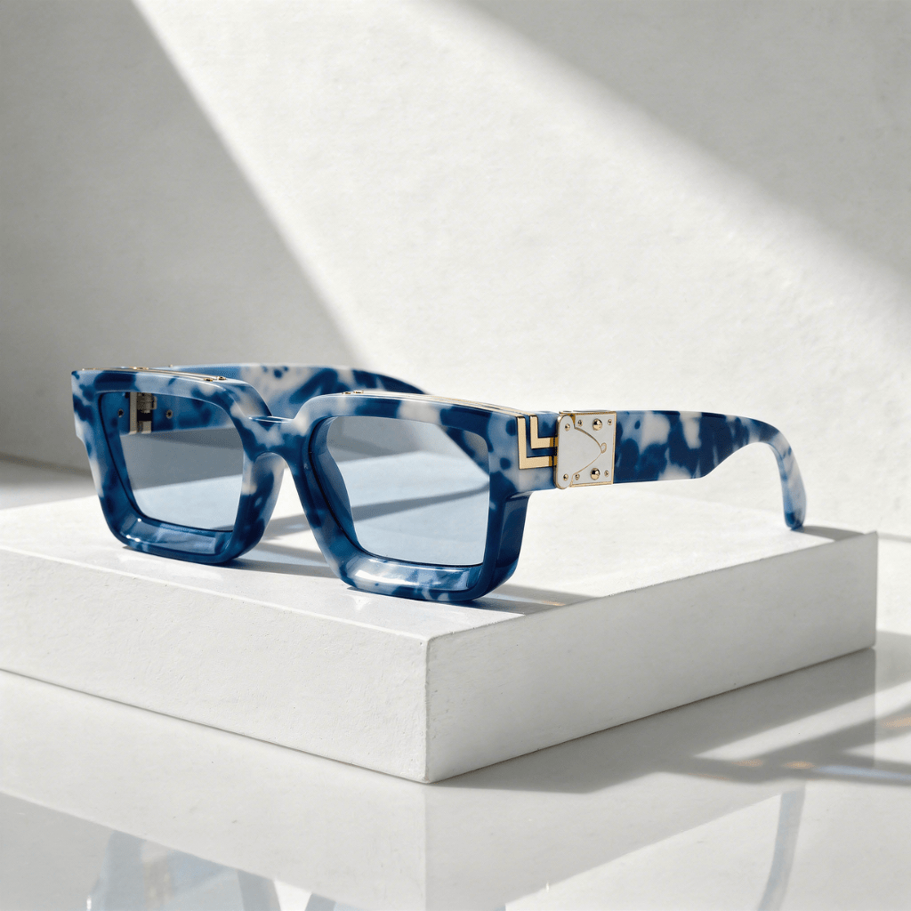 Quadratische Sonnenbrille UV400 mit breitem Rahmen