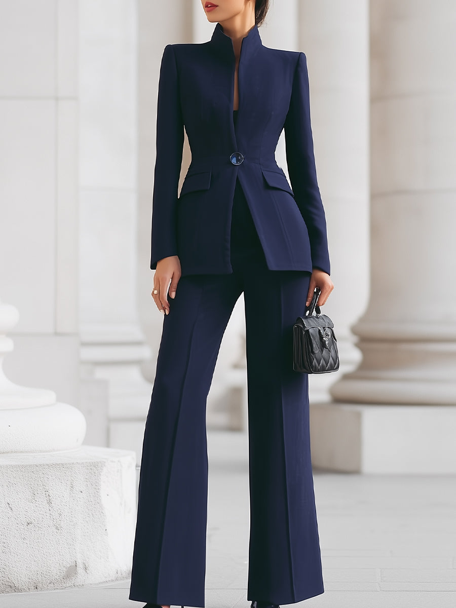 Ricarda | Damen Hosenanzug Set mit Tailliertem Blazer