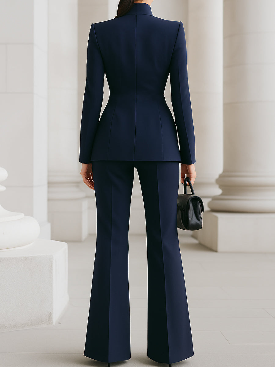 Ricarda | Damen Hosenanzug Set mit Tailliertem Blazer