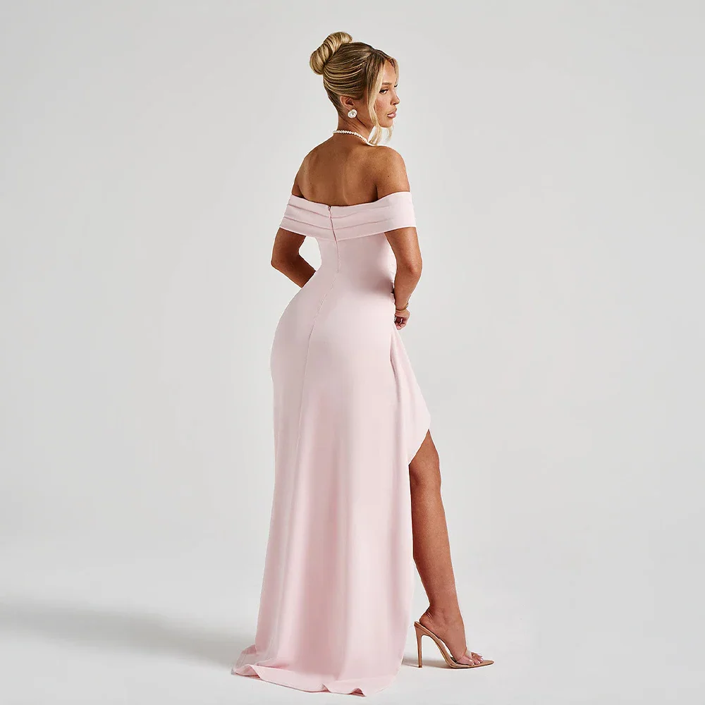 Agnes | Damen Maxikleid Schulterfreis Seitenschlitz – Off-Shoulder Maxi Schlitz 2026