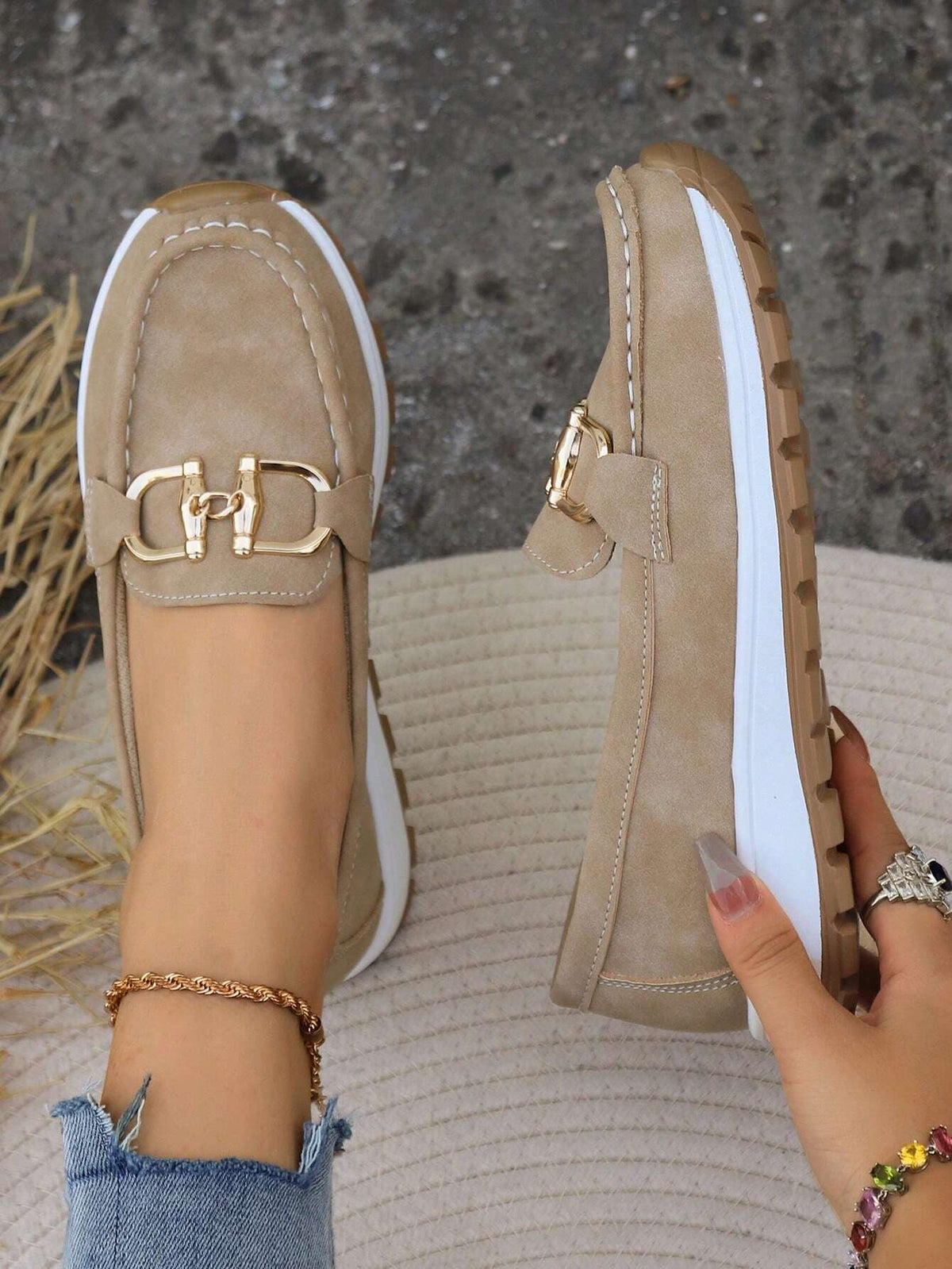 Rosemunde | Damen Loafer Schuhe mit Schnalle
