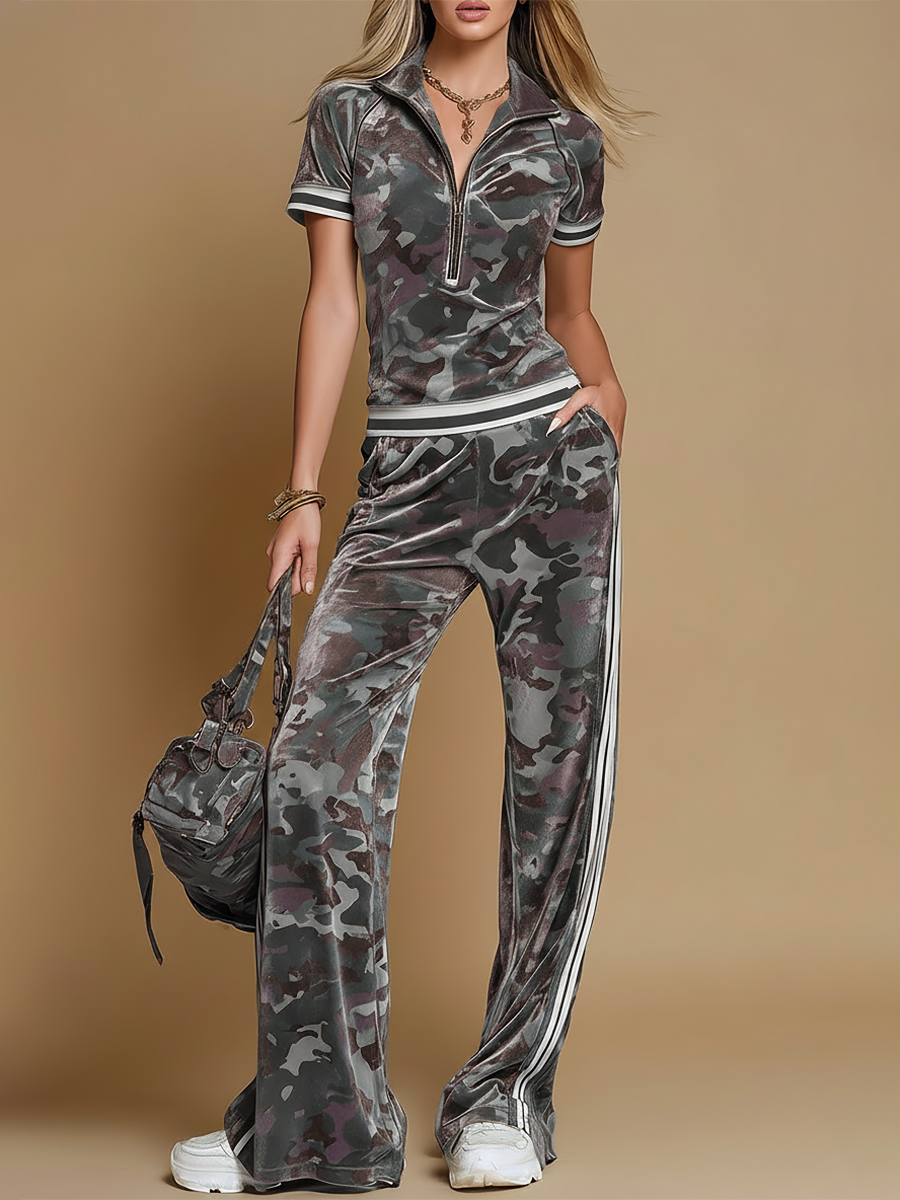 Rosita | Damen Camouflage Trainingsanzug Set