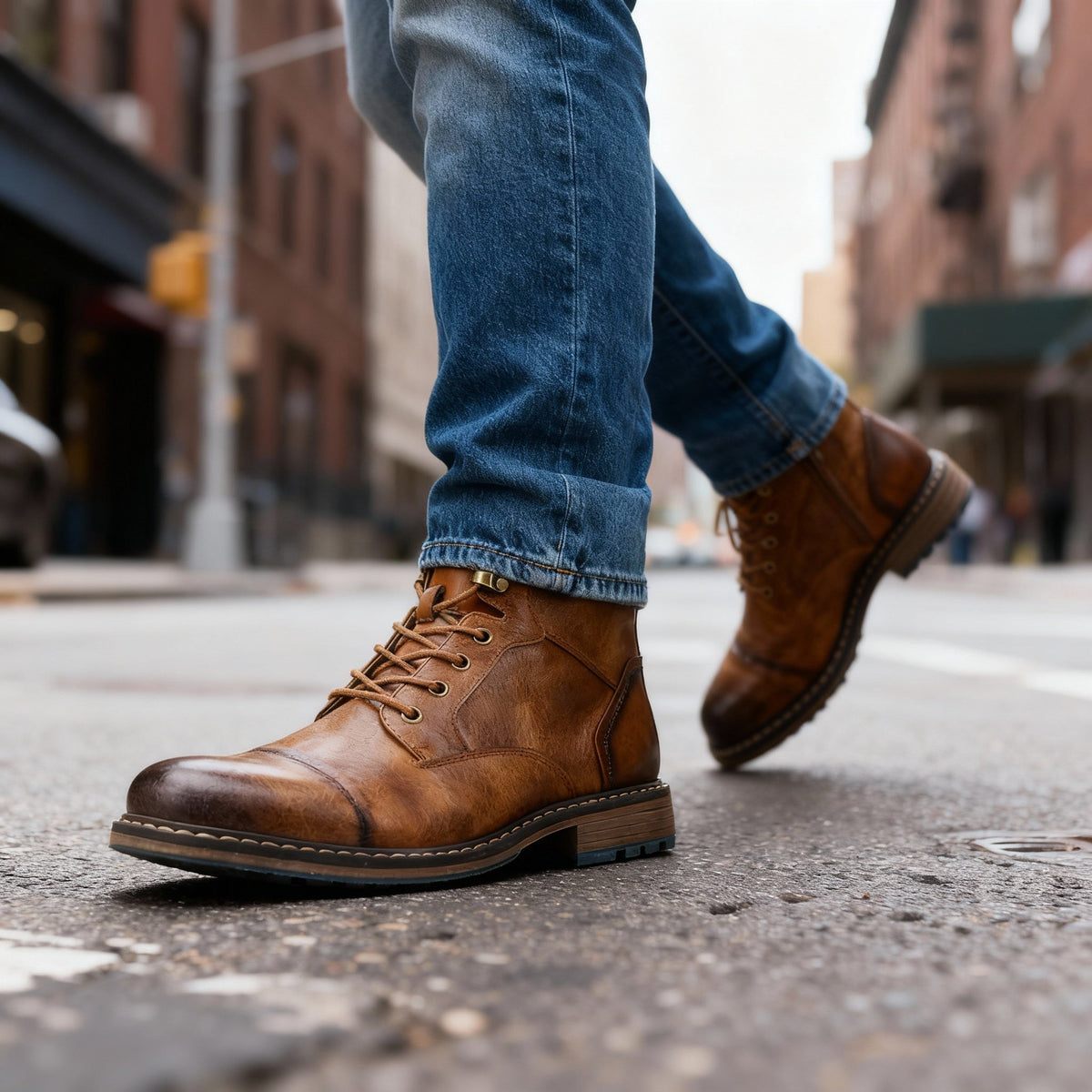 Schnürstiefel Herren Ankle Boot