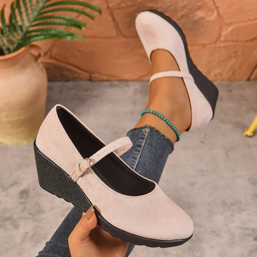 Bethy – Mary Jane Schuhe Mit Schnallenriemen