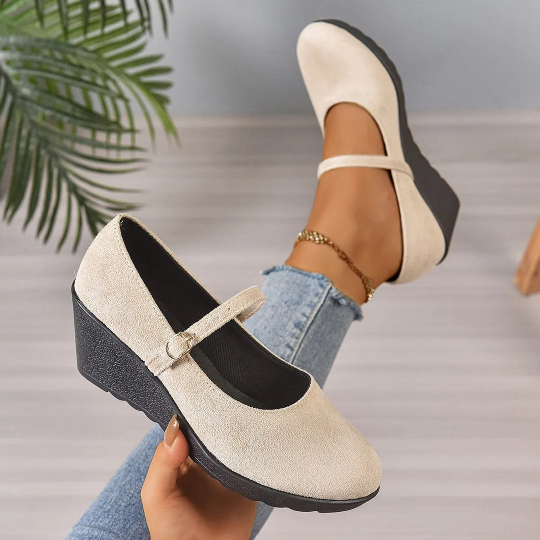 Bethy – Mary Jane Schuhe Mit Schnallenriemen