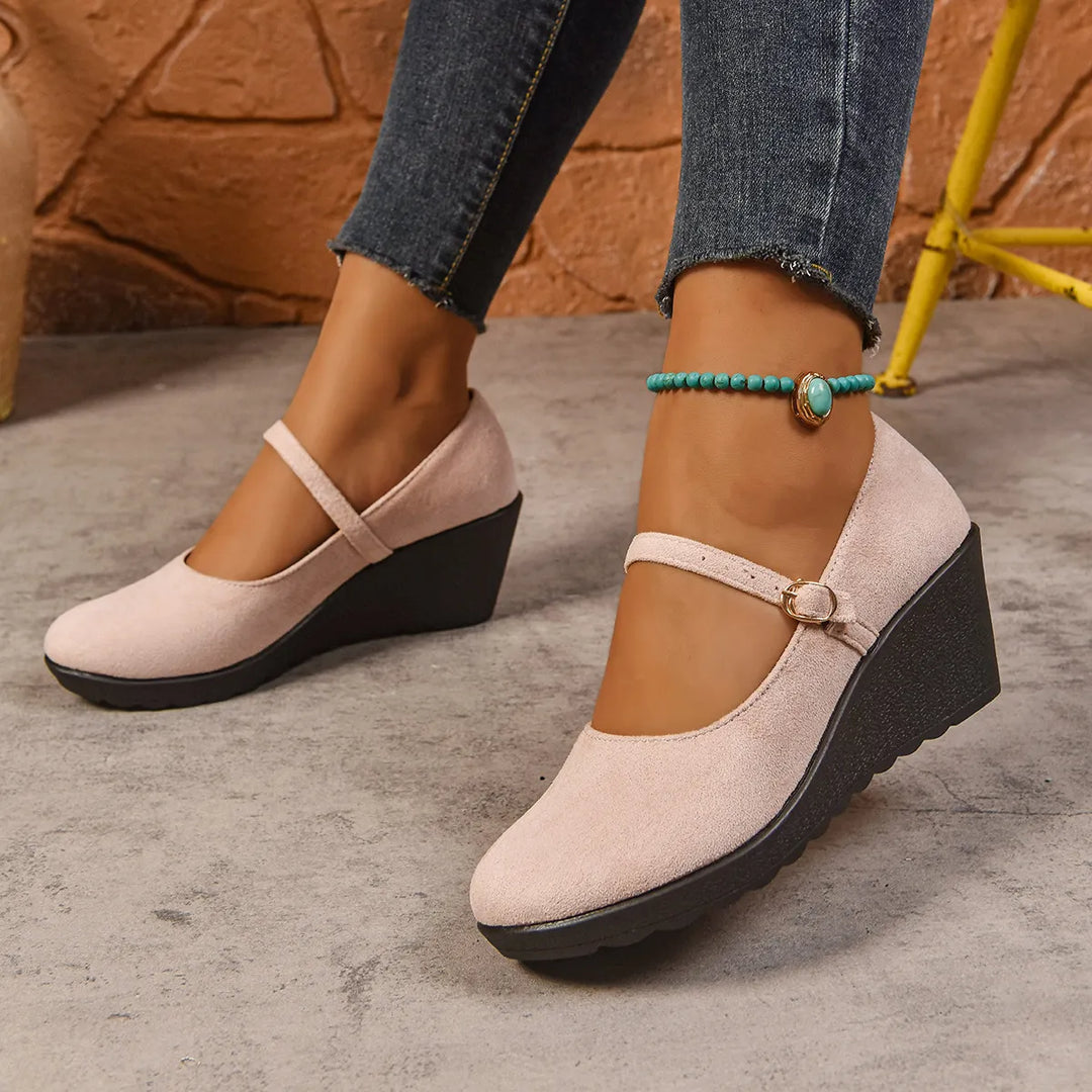 Bethy – Mary Jane Schuhe Mit Schnallenriemen