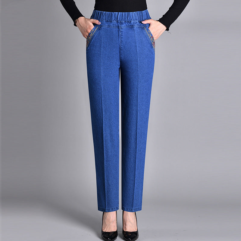 Teliraen - Gerade geschnittene Jeans mit weichem Griff