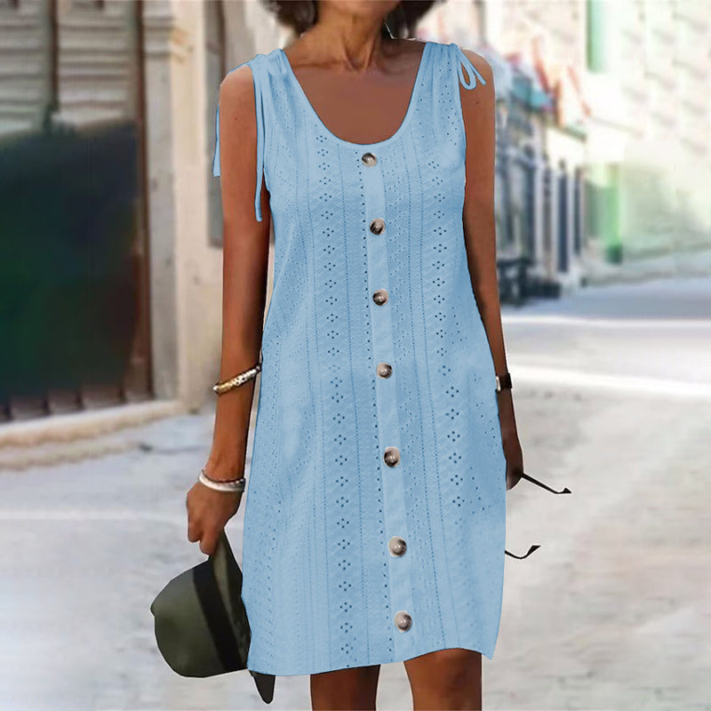 Dinya – Ärmelloses Strickkleid