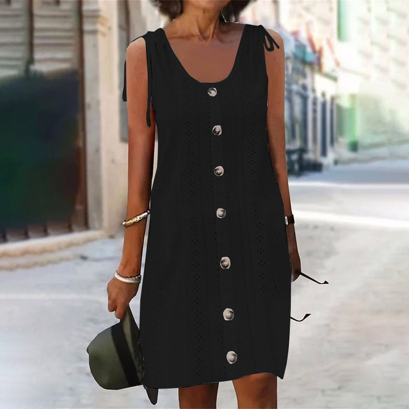 Dinya – Ärmelloses Strickkleid