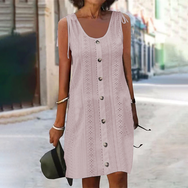 Dinya – Ärmelloses Strickkleid