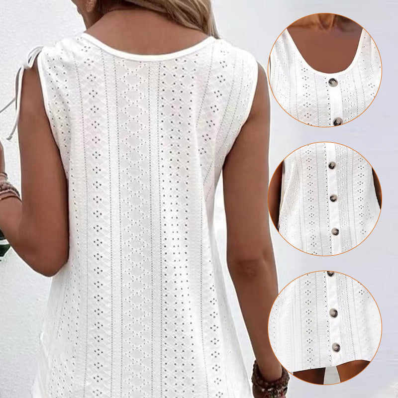 Dinya – Ärmelloses Strickkleid