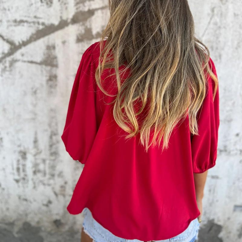 Lina | Hochwertige Ibiza Style Bluse Damen
