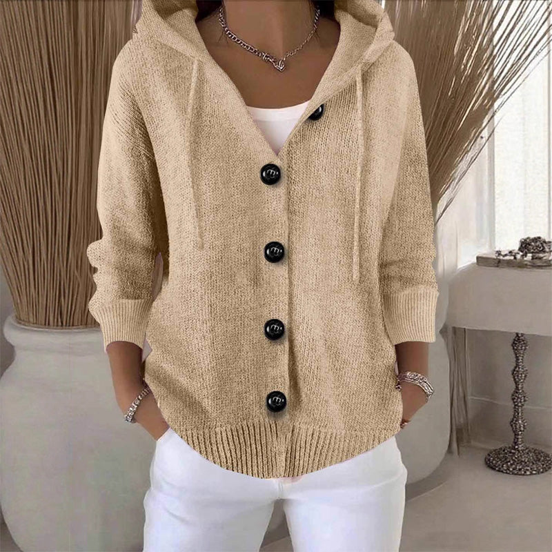 Kumari - Langärmelige Strickjacke Mit Knöpfen