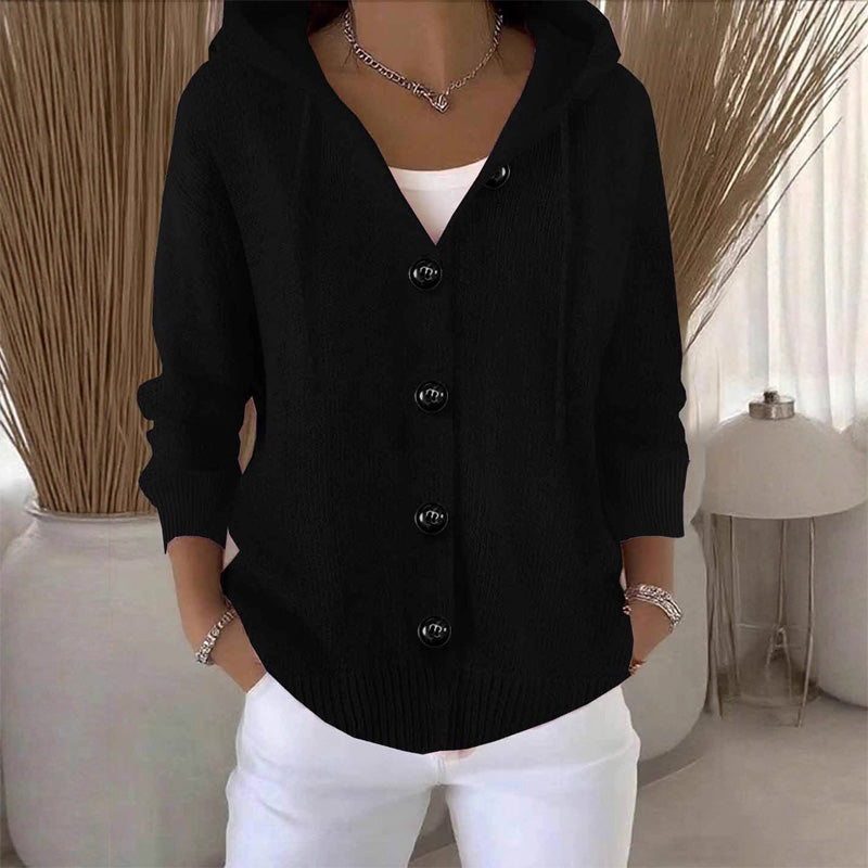 Kumari - Langärmelige Strickjacke Mit Knöpfen