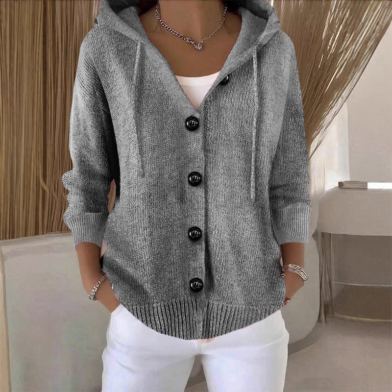 Kumari - Langärmelige Strickjacke Mit Knöpfen