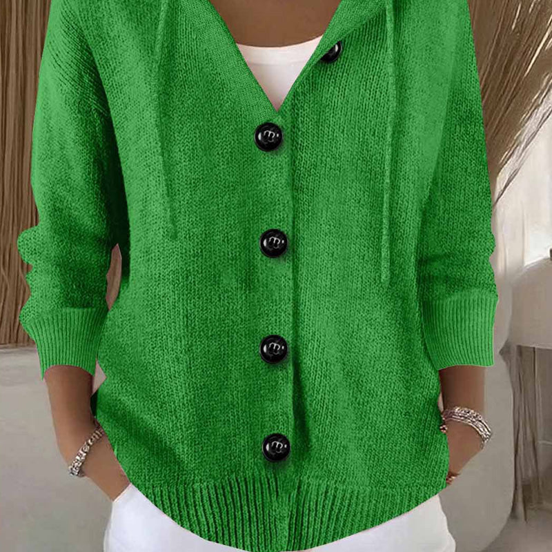 Kumari - Langärmelige Strickjacke Mit Knöpfen