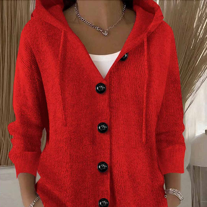 Kumari - Langärmelige Strickjacke Mit Knöpfen
