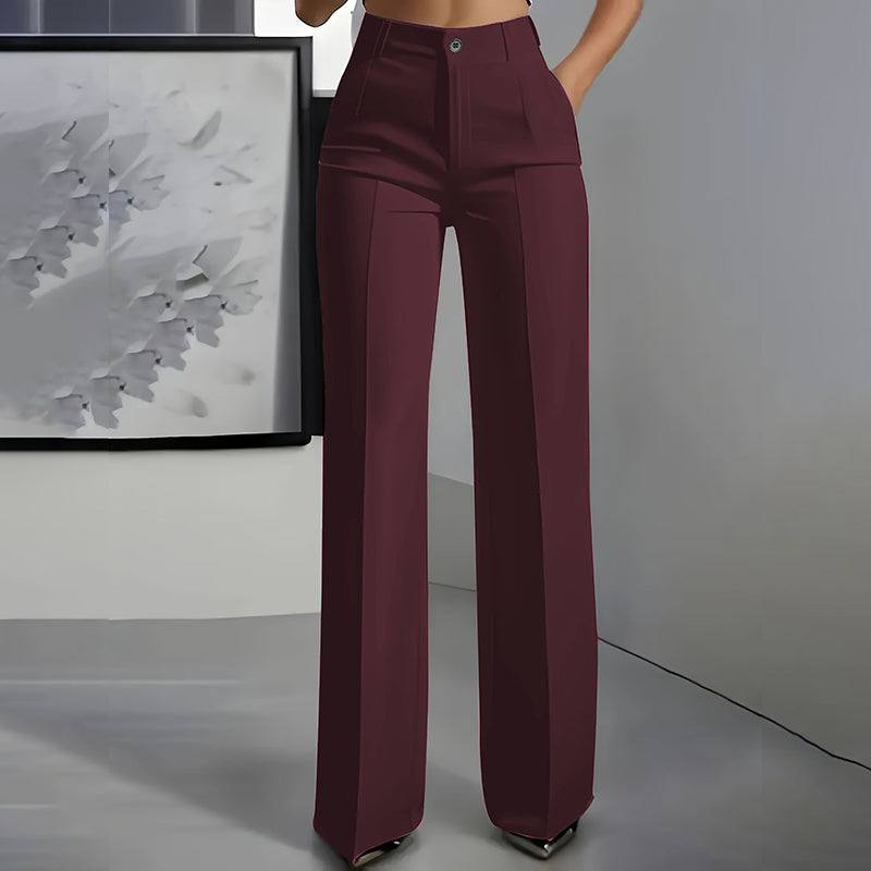 Britta | Damen Anzughose Hohe Taille Business Elegant