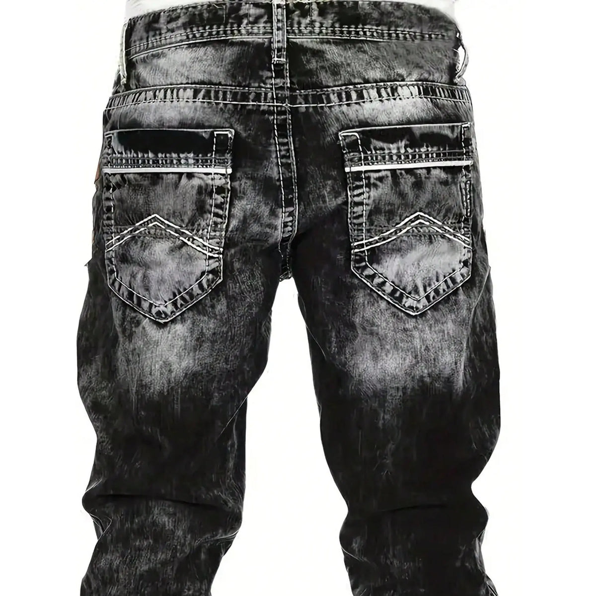 Dario - Gerade geschnittene Jeans in Vintage-Waschung