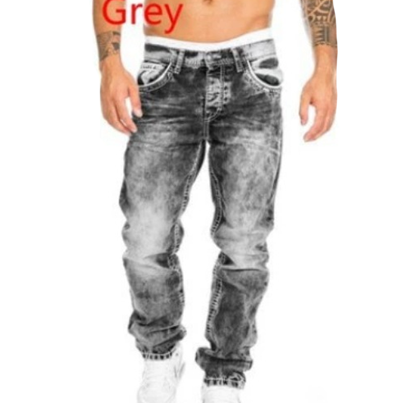 Dario - Gerade geschnittene Jeans in Vintage-Waschung