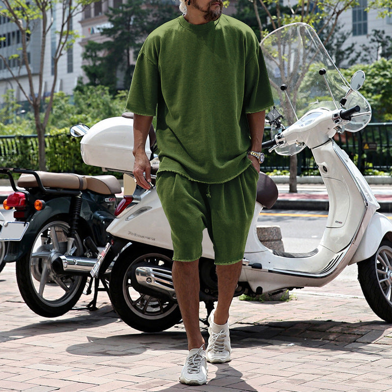 Eamon - lässiges Oversize T-Shirt- und Shorts-Set