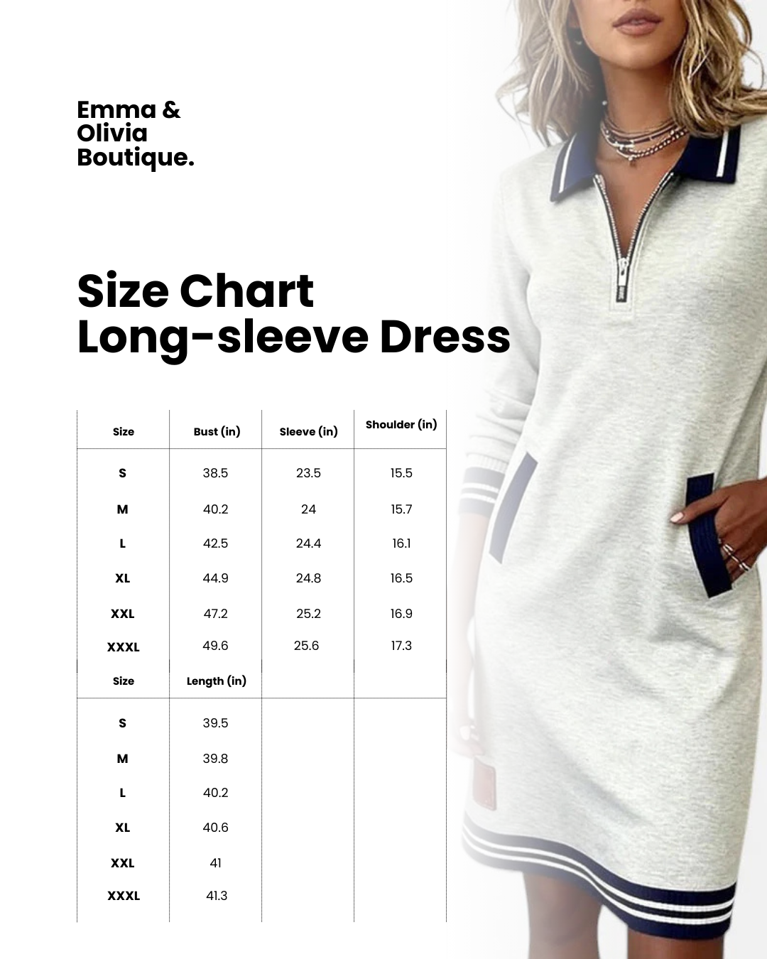 Thessalonica | Damen Kleid mit Reißverschluss und Taschen