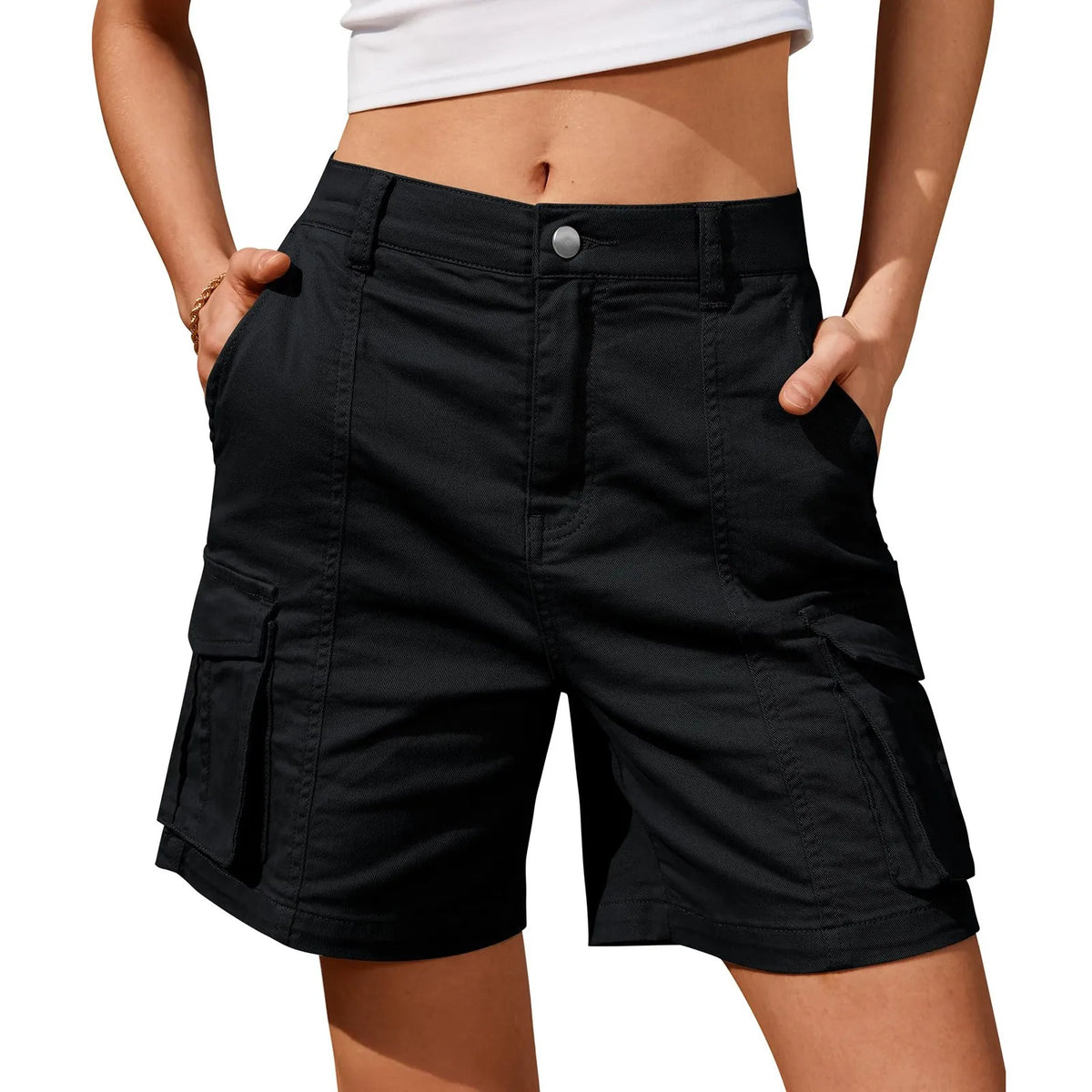Tilda | Damen Cargo Shorts mit Cargotaschen Relaxed Fit