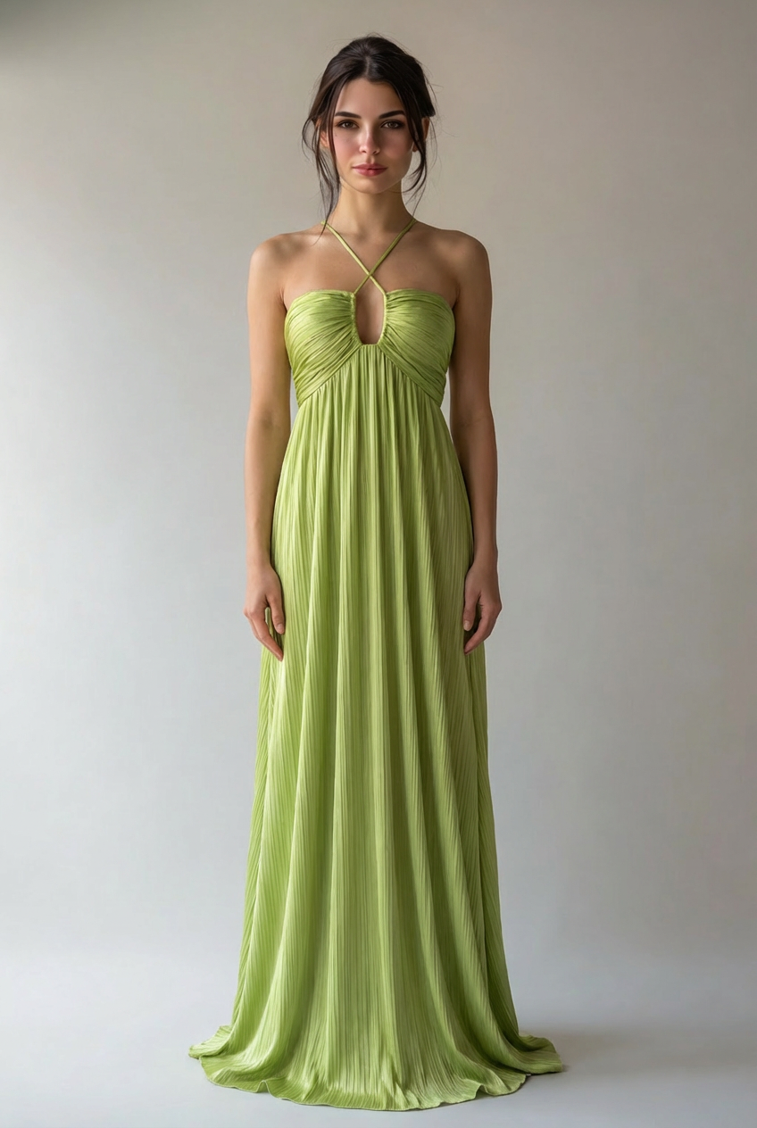 Ana | Damen Maxikleid Fließend Elegant Feminin Sommer