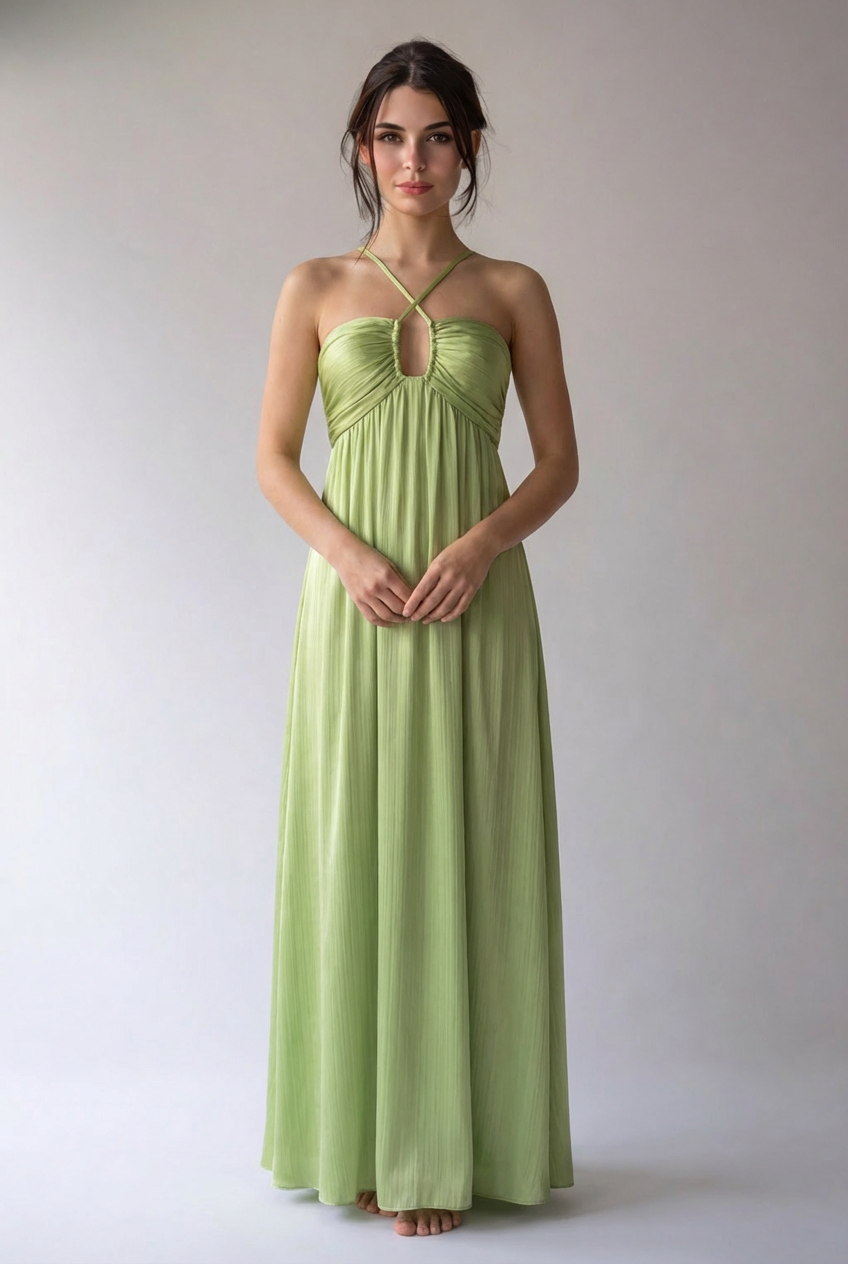Ana | Damen Maxikleid Fließend Elegant Feminin Sommer