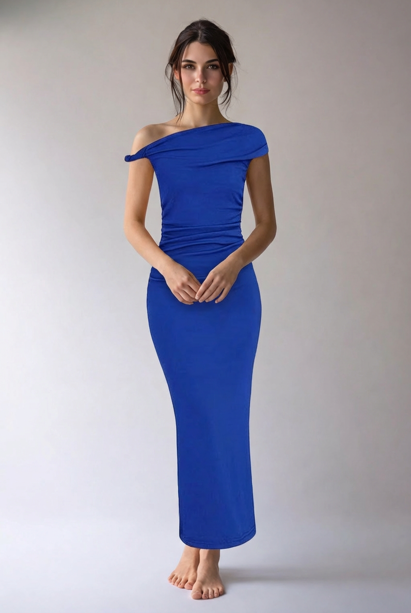 Alina | Damen Maxikleid Elegant Fließend Selbstbewusst